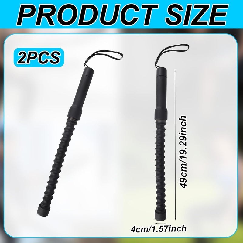 Diegimr 2pcs Cordless Battle Rope for Home Gym, Portable Ropeless Jump Weighted Exercise Crossrope Workout Flow Cross Cord Equipment for Training Strength HIIT Arms Chest Legs Fitness Enthusiasts Gifts - Image 2